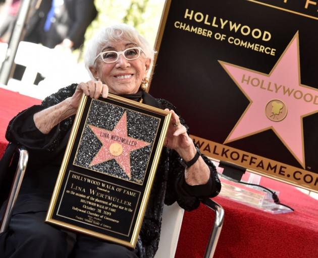 Lina Wertmuller is honored with a Star on the Hollywood Walk of Fame in 2019. Photo: Getty Images