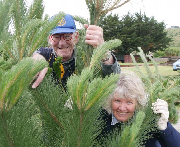 Rotary Club of Oamaru president Jim Hopkins and member Ele Ludemann spent yesterday morning...