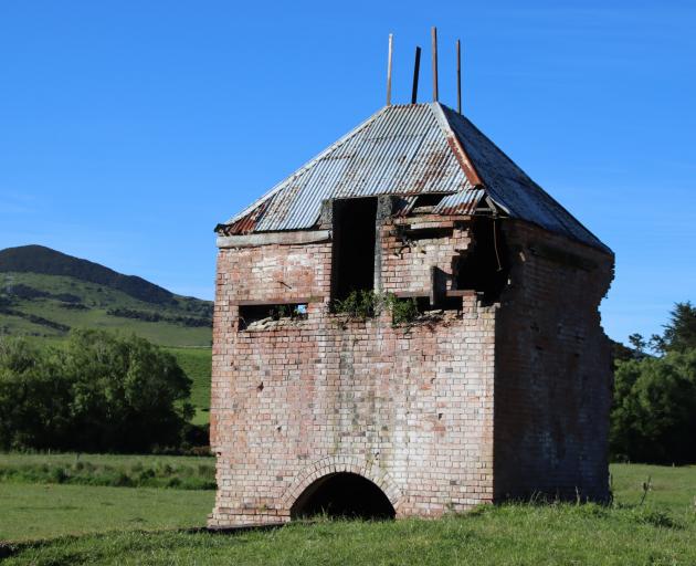 The brick kiln, near the Mandeville Country Club, is all that is left of the town’s flour mill...