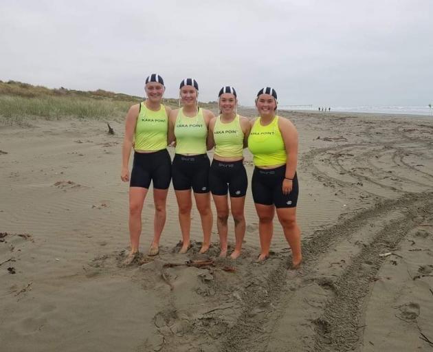 South Otago High School pupils (from left) Briana Dent, Maia Pryde, Lucy Kella and Isla Hastie on...