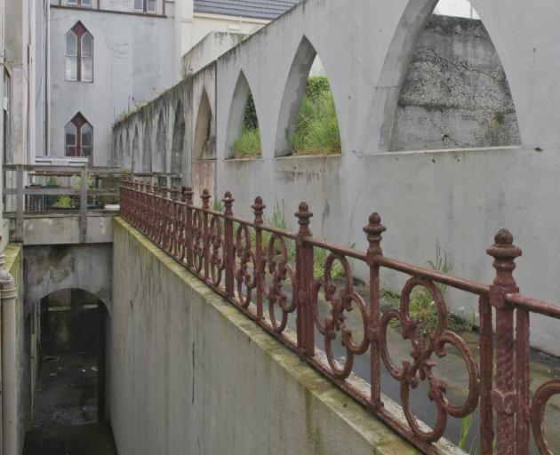 The remains of what was a two-storeyed, 30m-long covered walkway leading to the nun’s chapel and...