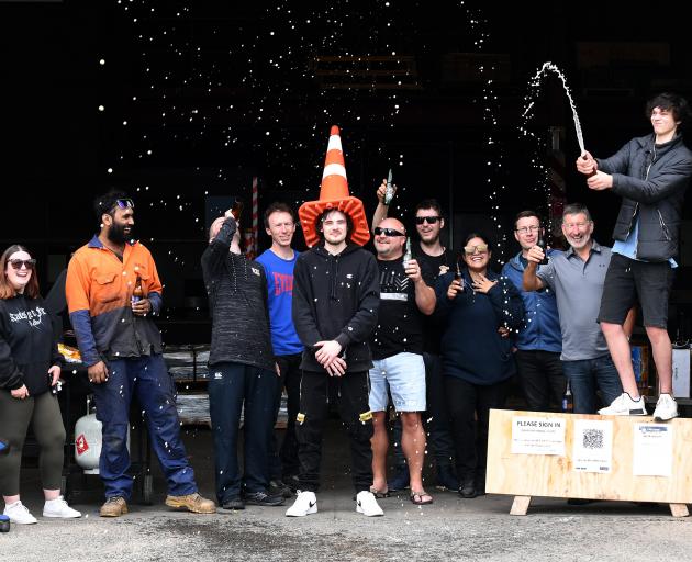 Staff at Precision Profile Ltd enjoy an end-of-year shout before taking a break for the holidays....