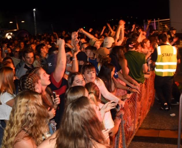 Wanaka revellers on the foreshore as they count down to 2019. PHOTO: STEPHEN JAQUIERY