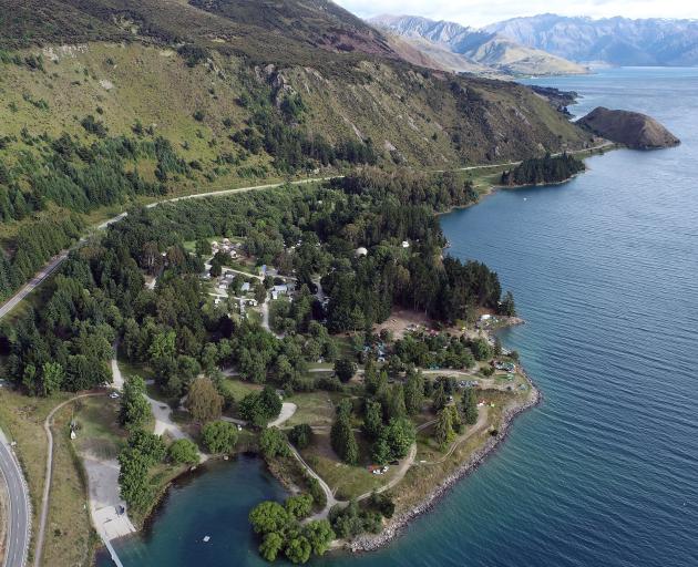 The Camp, formerly called The Lake Hawea Holiday Park, on the shores of Lake Hawea. PHOTO:...