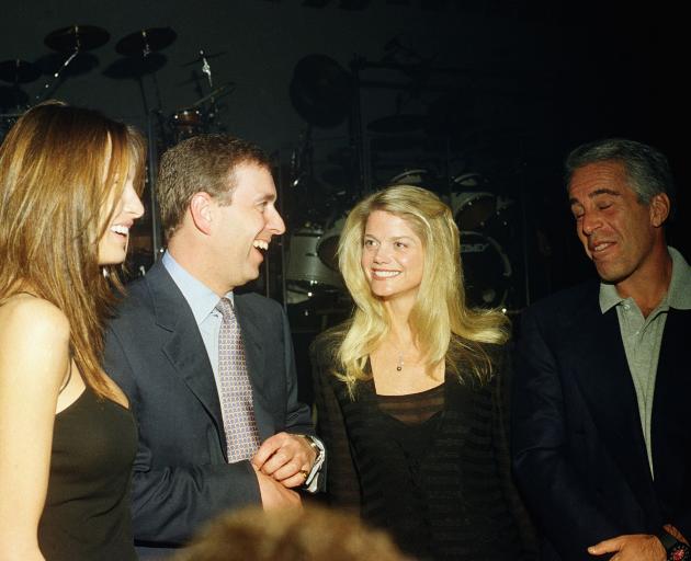 At Donald Trump’s Mar-a-Lago club in Palm Beach in 2000 are (from left) Melania Trump, Prince...