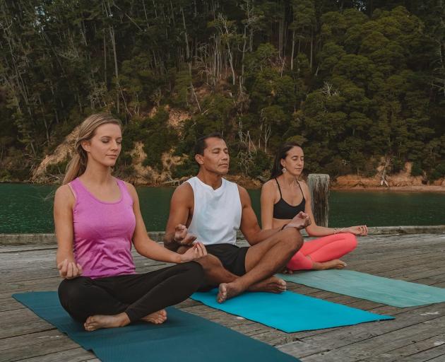 Meditation at Parohe retreat.