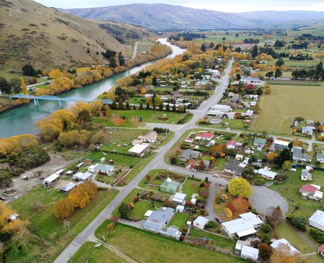 The Central Otago town of Millers Flat taken earlier this week. PHOTO: STEPHEN JAQUIERY