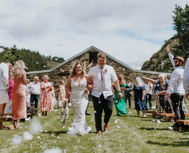 The wedding of Georgia and Taylor Banks on January 6, was the first ceremony to be held at Ben Lomond Barn. PHOTO: SUPPLIED/RACHEL WYBROW PHOTOGRAPHY