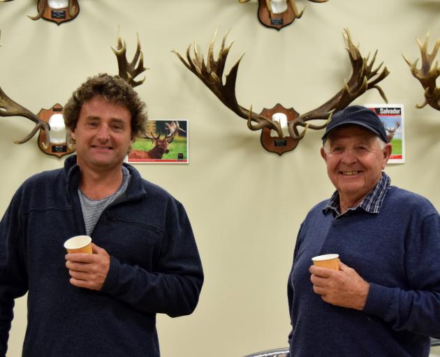 John Scurr (right), of Millers Flat, with son Don Scurr, of Christchurch, paid $70,000 for a...