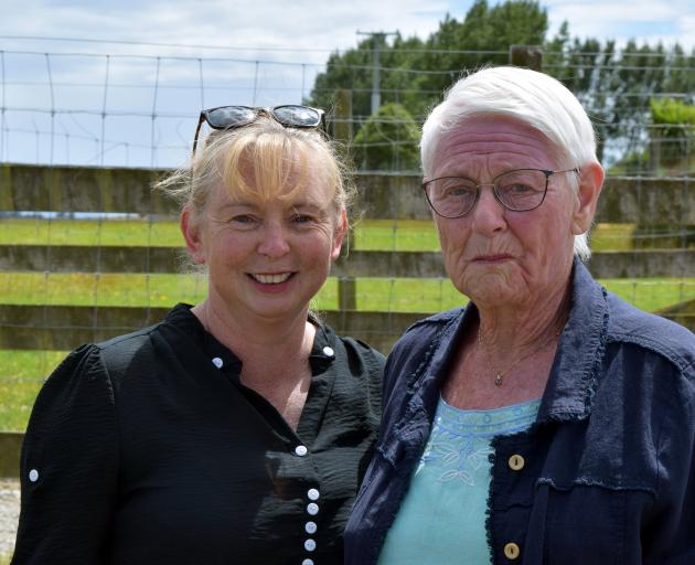 Rochelle Laffey (left) and Jenny Pullar, both of Winton, attended the sale.