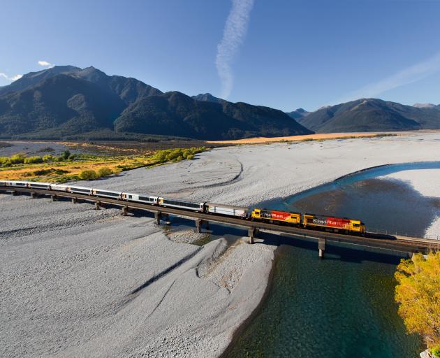 There are fears the TranzAlpine train may not resume service for the start of summer. PHOTO:...