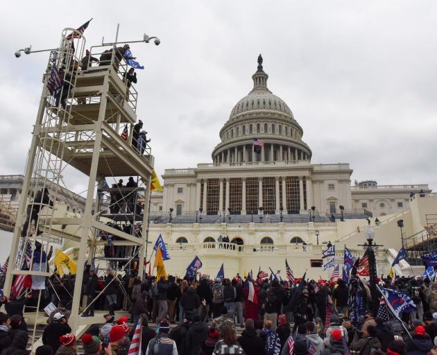 Supporters of US President Donald Trump gather in Washington. Photo: Reuters