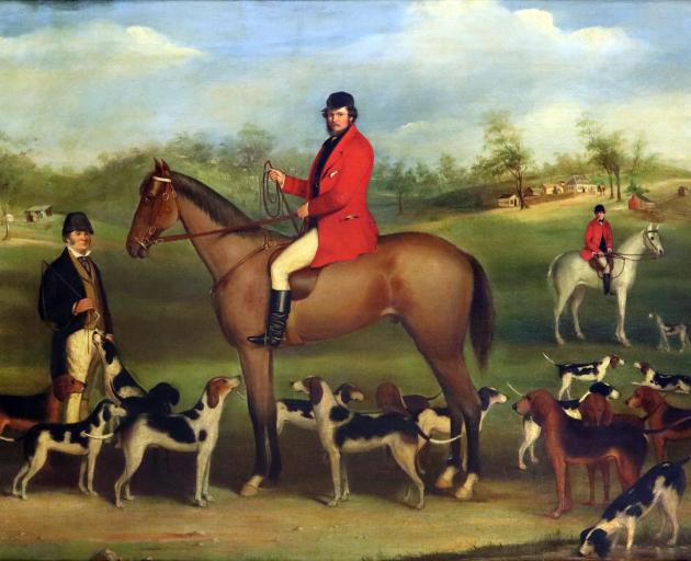 Mr George Dodson as a huntsman. Collection of Toitu Otago Settlers Museum.