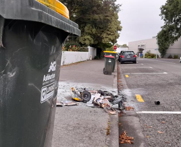 Ashburton police are appealing for information about a spate of recycling bin fires during the...