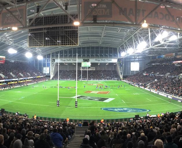 The game was to have been played at Forsyth Barr Stadium. Photo: PETER MCINTOSH