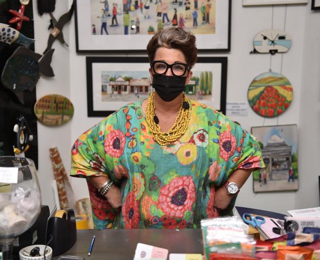 Gone Potty owner Bridget Paape stands in her gift stop in Dunedin’s Moray Pl yesterday. PHOTO:...