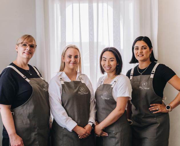 Skin and Beaute’s award-winning team of (from left) Rebecca Fraser, Emma Peterson, owner Sally...