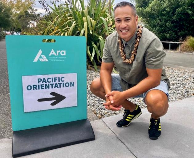 Jason Tiatia at Ara Institute of Canterbury. Photo: Chris Barclay