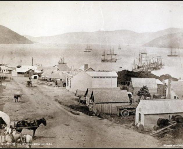 A view of Stafford St in 1862. PHOTOS: SUPPLIED / ARCHIVE NZ
