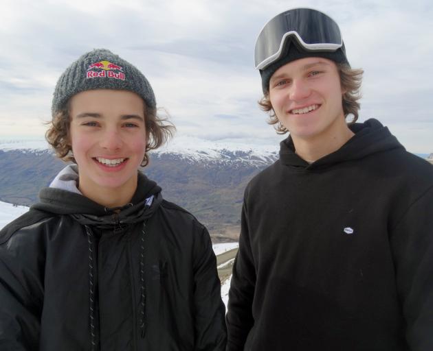 The Porteous brothers, Nico (left) and Miguel, at the 2017 Winter Games in Wanaka. 