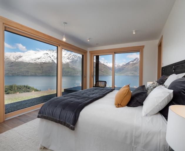 Triple glazing and spruce window frames ensure the home is cosy. 