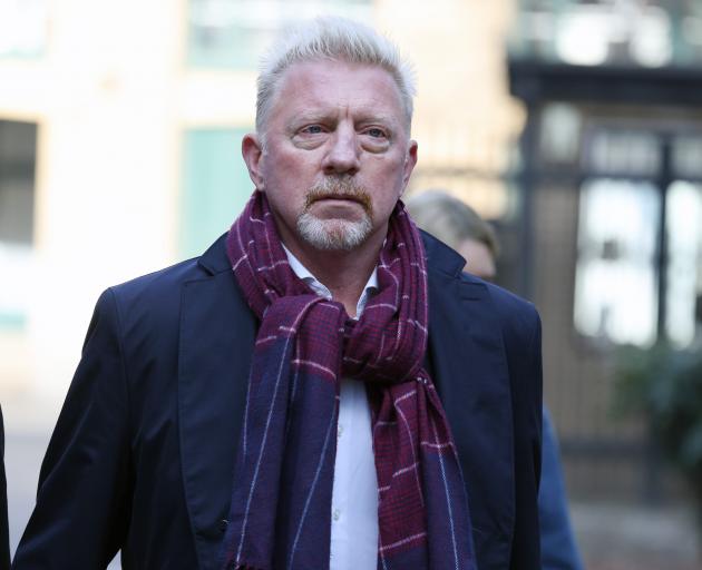 Boris Becker seen arriving at Southwark Crown Court charged with bankruptcy offences at Southwark Crown Court. Photo: Getty Images