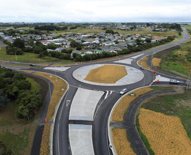 An aerial shot of the $5million roundabout. PHOTO: SUPPLIED