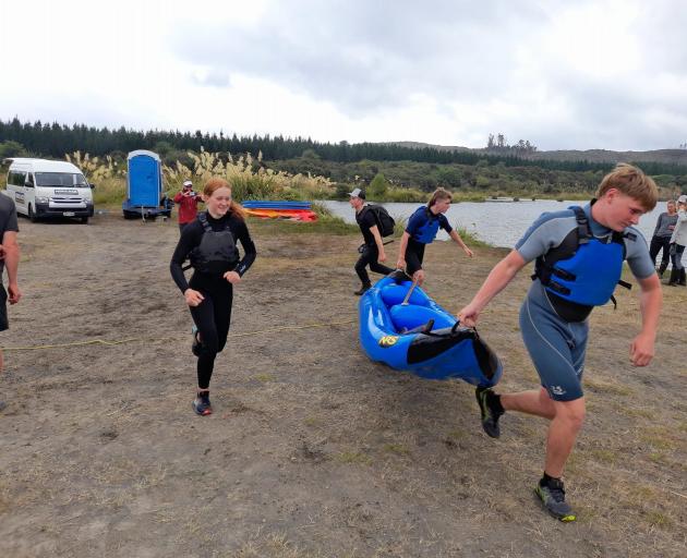 Taieri College pupils compete in adventure racing.