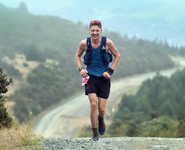 Eventual winner Gavin Dale, of Fairlie, competes in the open 18 to 34 55km during the Three Peaks...