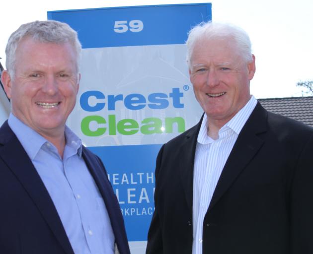 CrestClean co-founders Grant McLauchlan, of Dunedin, and Rene Mangnus, of Tauranga. PHOTO: SUPPLIED