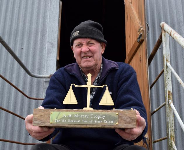 Russell O’Hara, of Stirling, won the R.B. Murray Trophy for selling the heaviest pen of steers at...