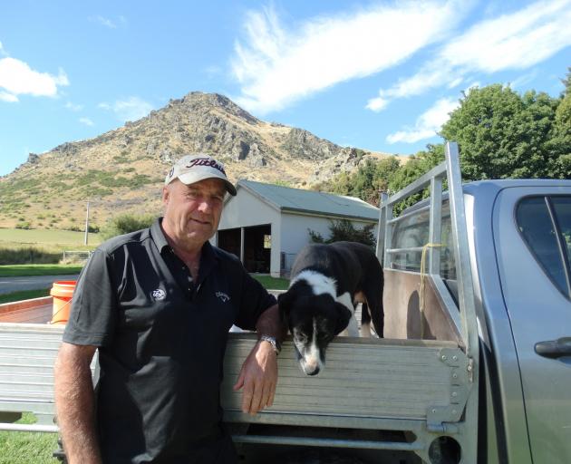 Sheep farmer John Dagg with dog Bob. PHOTOS: LUCY WORMALD
