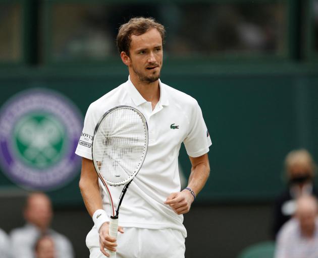 Russia's Daniil Medvedev at Wimbledon last year. Photo: Reuters 