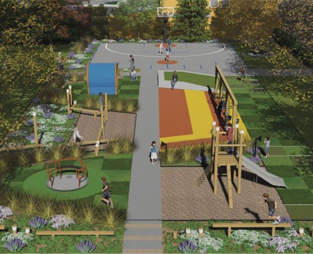 Bathgate Park playground design. Image: Dunedin City Council