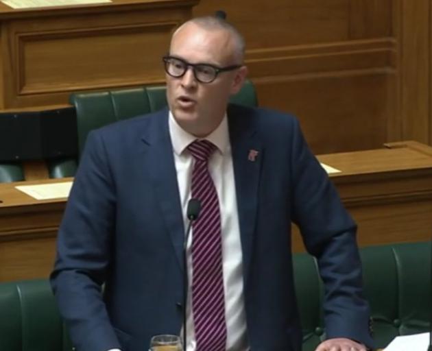 Dunedin Labour MP Dr David Clark defends his performance as a minister. PHOTO: PARLIAMENT TV