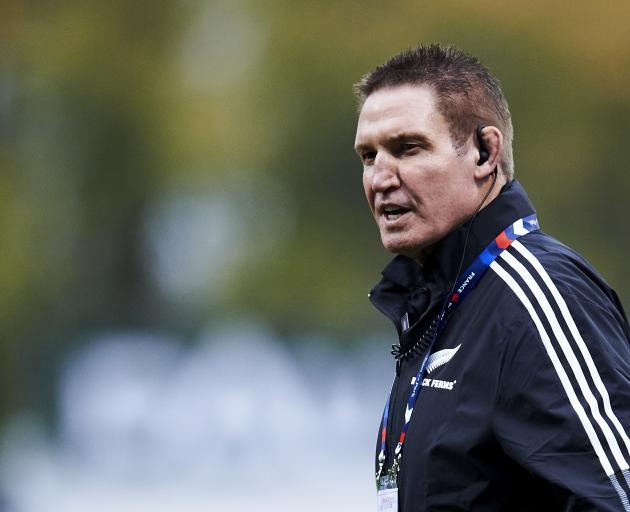 Black Ferns coach Glenn Moore before the test against France in Pau last year. PHOTO: GETTY IMAGES