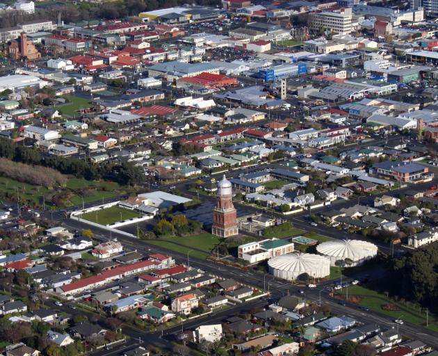 Invercargill from the air. PHOTO: ODT FILES