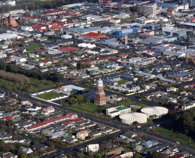 Invercargill from the air. PHOTO: ODT FILES