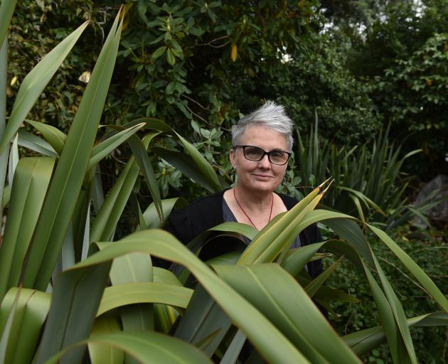 Kari Morseth just has to go out to her Opoho garden to find flax to weave. PHOTO: GREGOR RICHARDSON