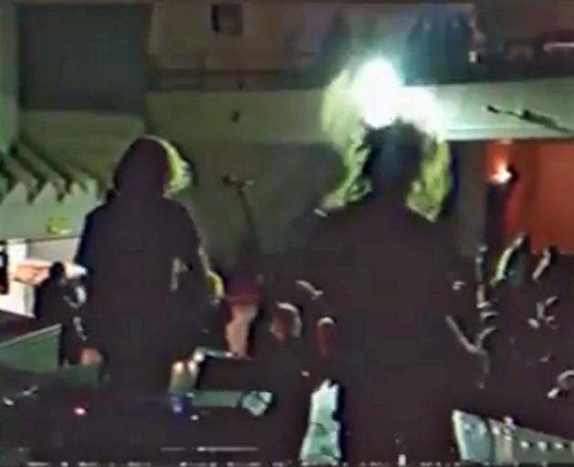 Dunedin band The Beatniks fire up the crowd with a cover of Nirvana’s Aneurysm.
