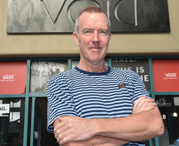 Neil Gaudin outside Void Clothing, in Albion Place, on one of his final days in the store. PHOTO:...