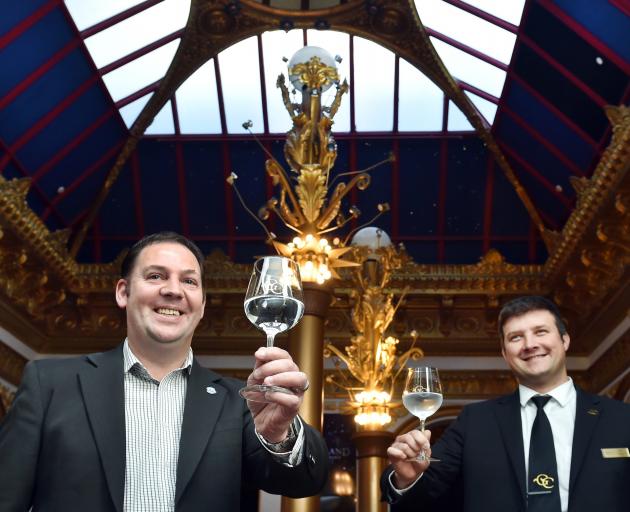 Challenge Marketing owner Adrian Hocking (left) and Grand Casino food and beverage manager Mirco...