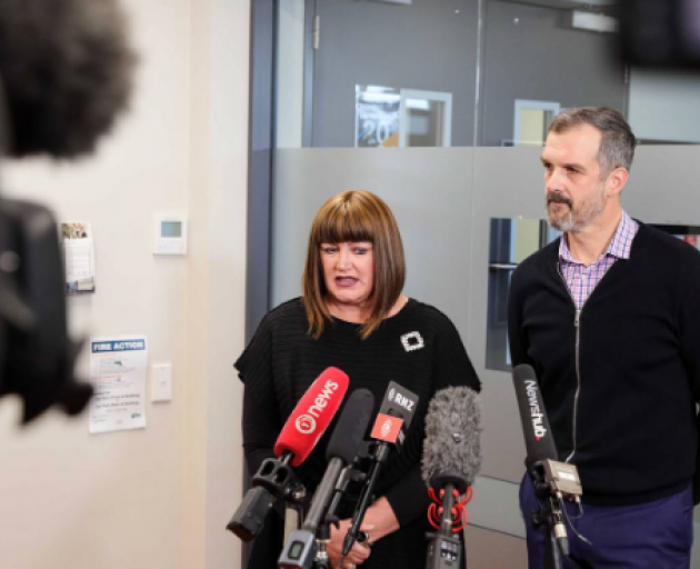 Raelene Castle, head of high Performance Sport NZ, and Jacques Landry, former chief executive of...