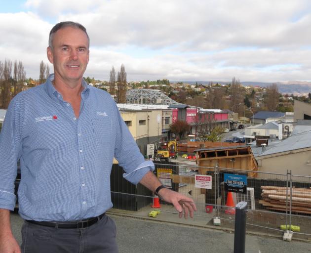 Rory McLellan has a bird’s-eye view of demolition at the former Shooters Bar site from the...