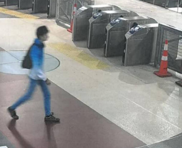 Eloi Rolland, pictured on CCTV at Britomart Train Station in downtown Auckland the day of his...