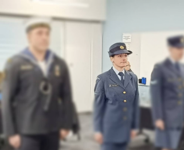 Nicole Leger at her court martial last year. Photo: Supplied