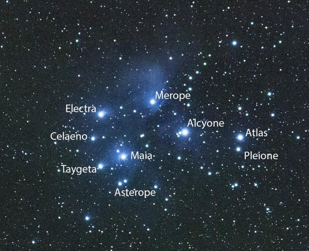Pleiades-Matariki star constellation. PHOTO: Ian Griffin