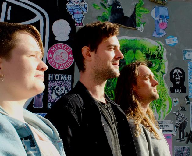 The Hyporeal team includes (from left) Casey Cherry, Josiah Hunt and Tom Jensen who are creating...