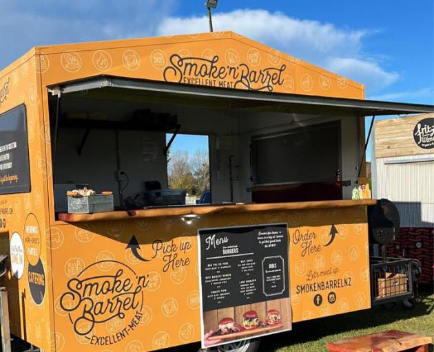 Chris Geary’s Smoke n Barrel was one of 11 food trucks at the Mt Pleasant Community Centre car...