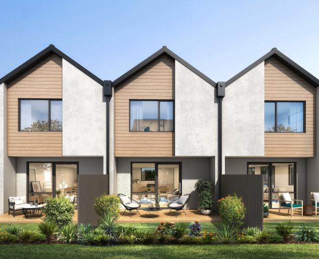 The proposed townhouses. Graphic supplied.
